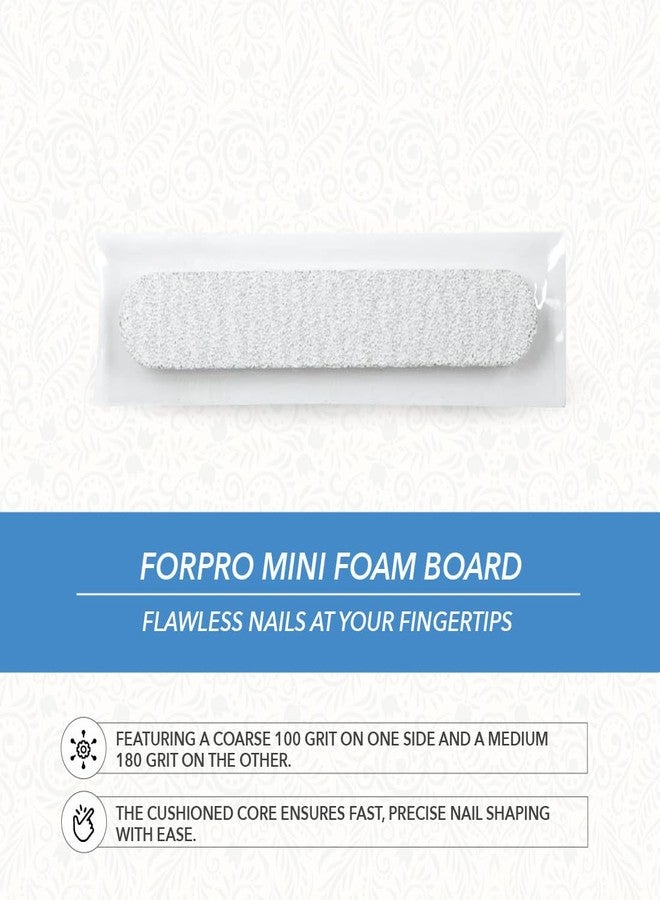 فوربرو بروفيشنال كوليكشن مجموعة فوربرو الاحترافية، لوح فوم صغير، بنقشة زيبرا، حبيبات 100/180، مبرد أظافر مزدوج الجوانب، مغلف بشكل فردي، طول 3.5 بوصة × عرض 0.5 بوصة، 50 قطعة - Image 3